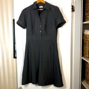 Cute gray Calvin Klein business shirt dress.